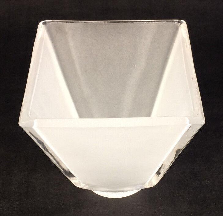 NEW 2 1/4" fitter FROSTED Sandblast GLASS MISSION FLARED FIXTURE LAMP SHADE - Stone Door Lamps