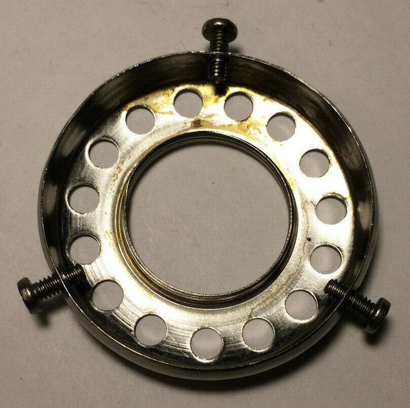 New 2 1/4" Fitter Screw - on Brass Uno Shade Holder Satin Nickel Finish #SHH86SN - Stone Door Lamps