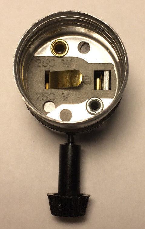 Leviton 3 Terminal Turn Knob Lamp Socket Interior for Wiring Bottom Light Bulb - Stone Door Lamps