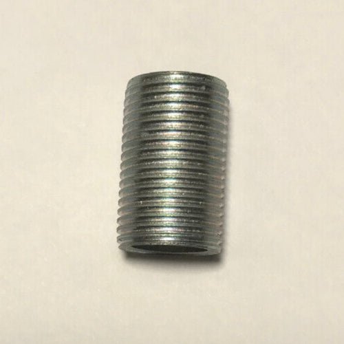 New Seamless 1", 3/8 IP Steel All Thread Zinc Plated Lamp Nipple 5/8" O.D. #340 - Stone Door Lamps