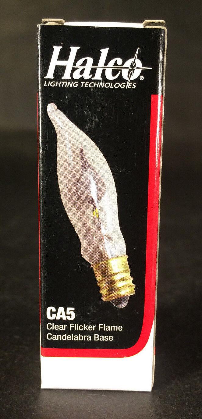 5 PACK FLICKER FLAME CLEAR LIGHT BULBS 3w CA - 5 CANDELABRA BASE FIRE 1500 HOURS - Stone Door Lamps