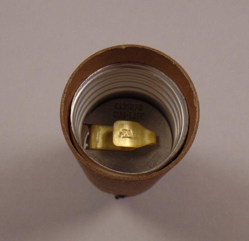 New 3" Keyless Medium Base Bulb Candle Lamp Holder Socket W/ 1/8F Hickey# SO226I - Stone Door Lamps