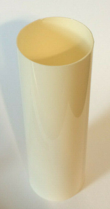 New 8" Plastic Cream Candle Cover, Standard Size (1 7/32" Inside Dia.) #CC929C