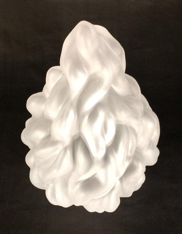 10" Satin Crystal Stalactite Glass Pendant Lamp Flame Shade