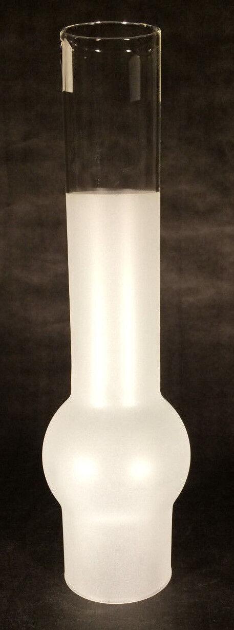 NEW 2 5/8" X 12" KEROSENE OIL LAMP FROSTED MATADOR CHIMNEY for Rayo & CD Burner - Stone Door Lamps