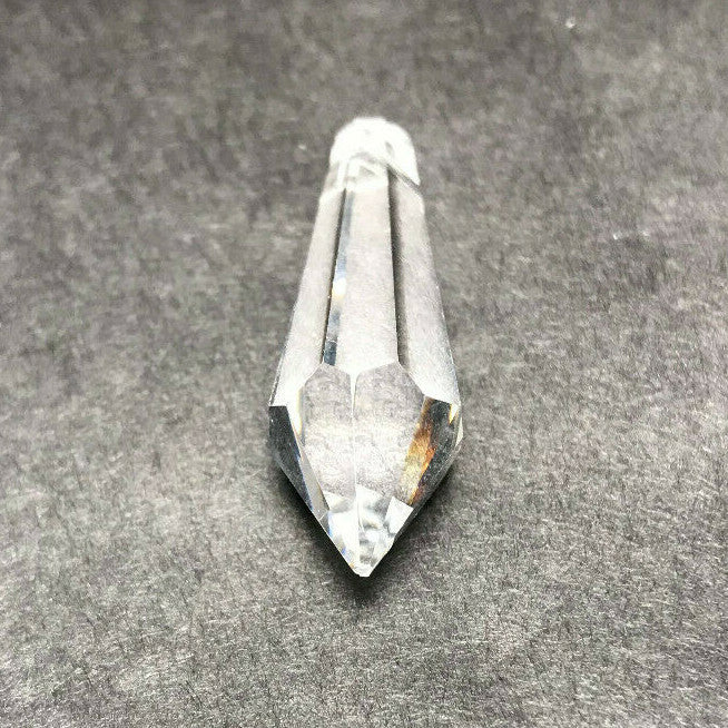 New 1 1/2" Clear BrilliantCut Drop Cyrstal Lead Prism, Machine Cut & Polished