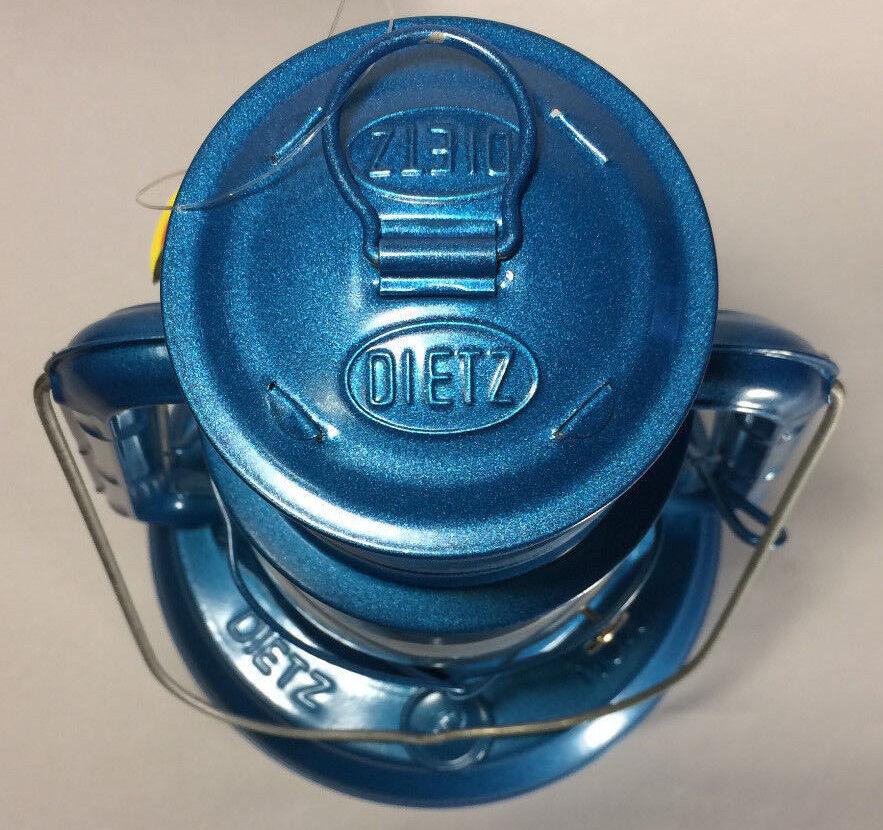 NEW Blue 12" tall Dietz No. 1 Little Wizard #1 Oil Kerosene Lantern + wick LA850 - Stone Door Lamps