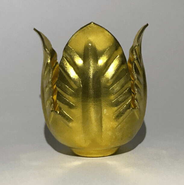 New Unfinished Brass Tulip, Lily Lamp Shade Holder Or Candle Cup, 1 1/8" O.D. - Stone Door Lamps