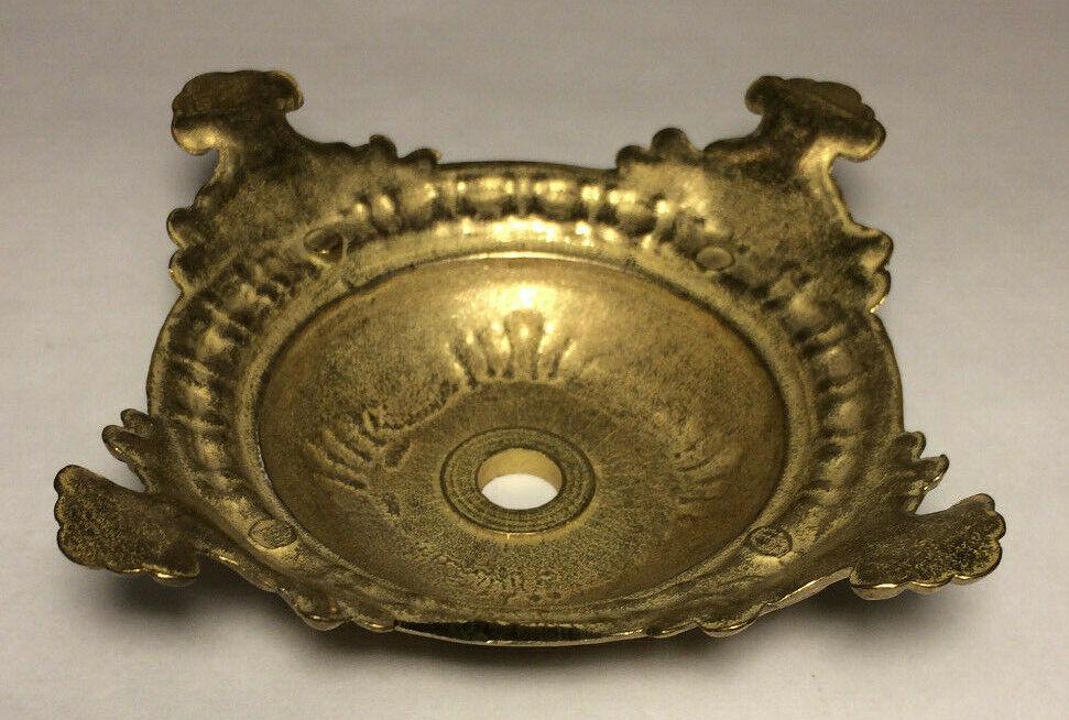 New Small Victorian Style Die Cast Unfinished Brass Lamp Base 4 7/8" Dia. BB009U - Stone Door Lamps