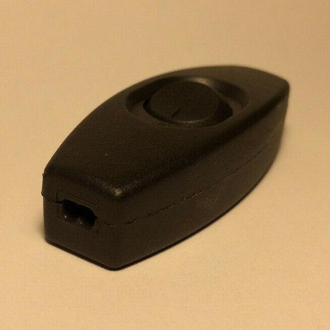 New Brown In Line Feed Through Rocker Switch, On - Off, For SPT - 2 Lamp Cord #RS424 - Stone Door Lamps