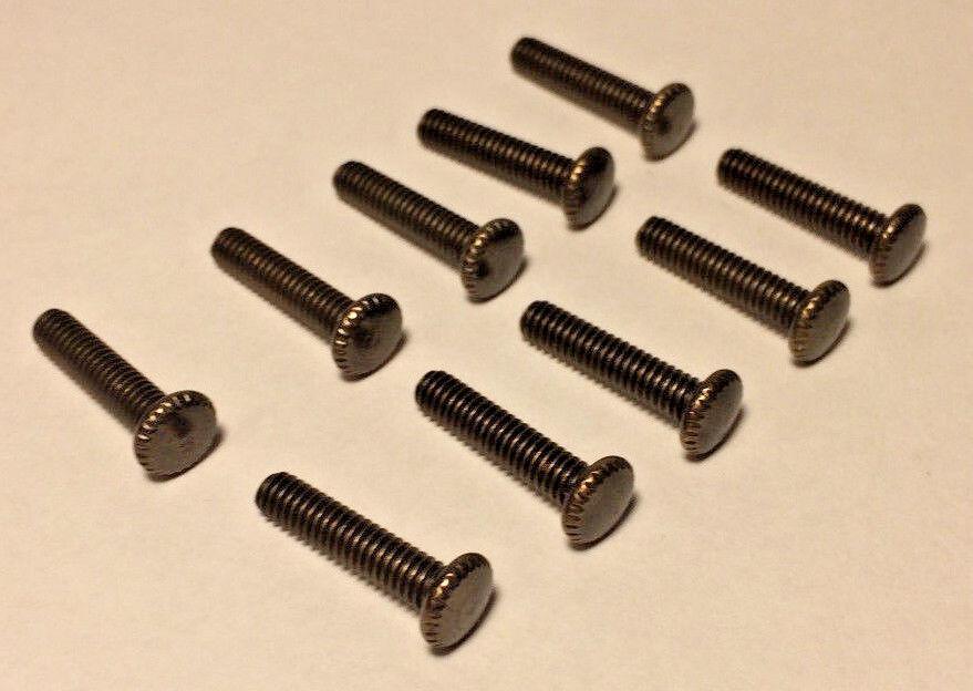 New Lot Of 10 Steel 3/4" Long Antique Brass Finish Thumbhead Screws 8/32 Thread - Stone Door Lamps