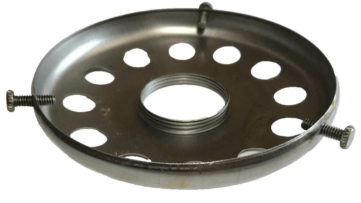 New 3 1/4" Fitter Unfinished Steel Screw - on Uno - type Shade Holder #SHH27S - Stone Door Lamps