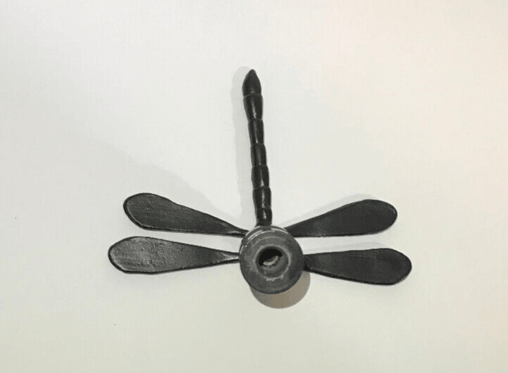 New 2" Cast Metal Dragonfly Lamp Finial, Bronze Finish, 1/4 - 27F, #LF241B - Stone Door Lamps