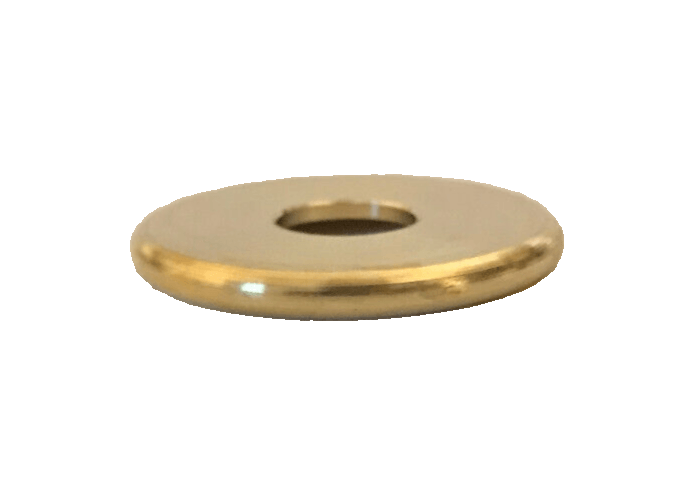 New 1" Unfinished Turned Brass Seating Ring, Check Ring, 1/8 IP Slip, #SR523U - Stone Door Lamps