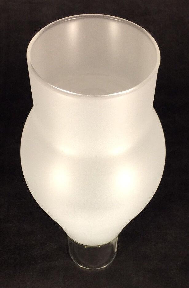 2 1/2" x 7 1/2" FROSTED OIL ELECTRIC KEROSENE GLASS LAMP CHIMNEY for #1 burner - Stone Door Lamps