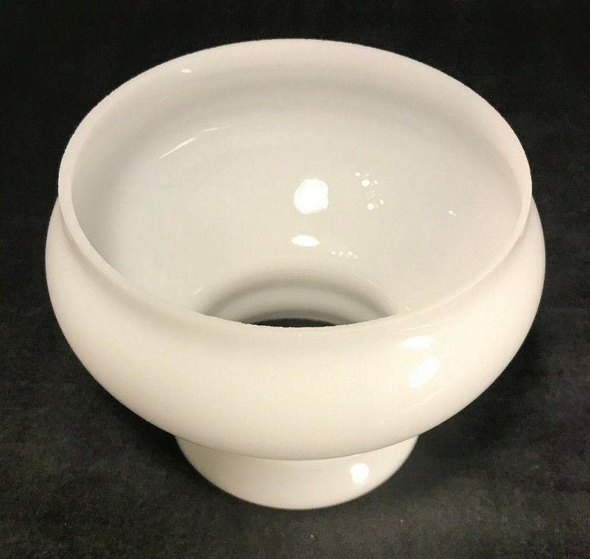 New 4" Opal Glass Miniature White Kerosene Oil Student Lamp Shade, USA, #4S107 - Stone Door Lamps