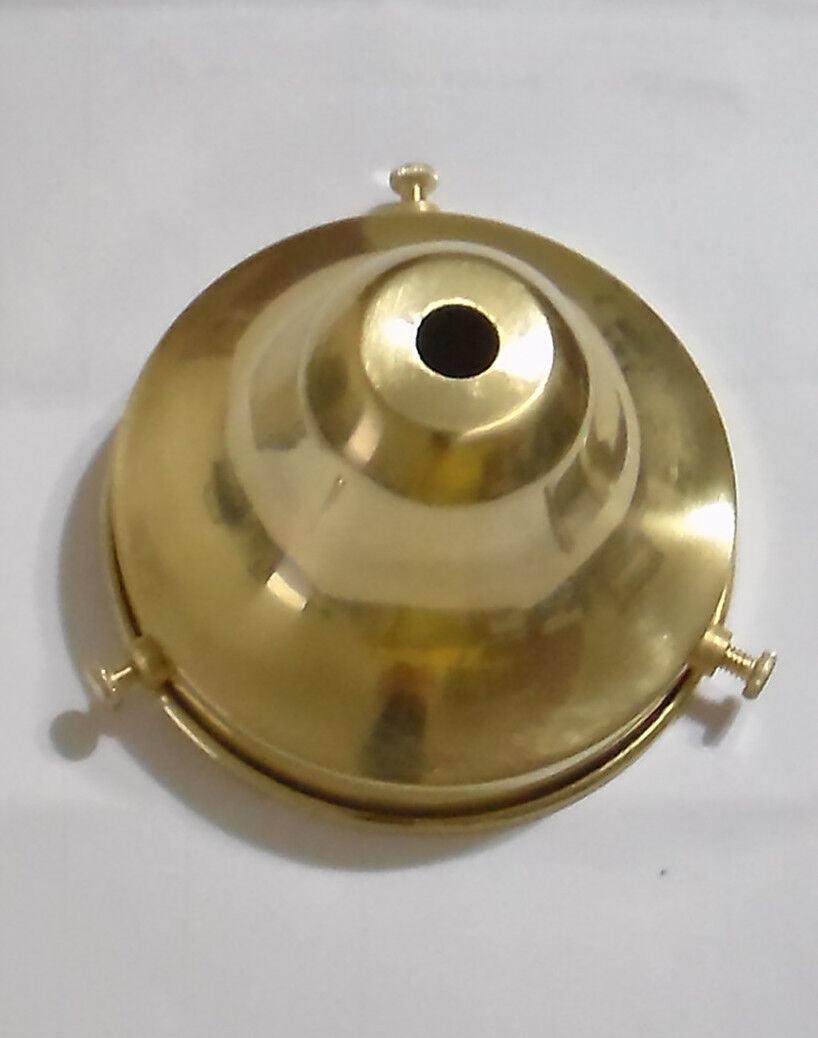 NEW 3 1/4" Fitter Unfinished Brass Fixture OIL Lamp Shade Holder Bell #SHH62U - Stone Door Lamps
