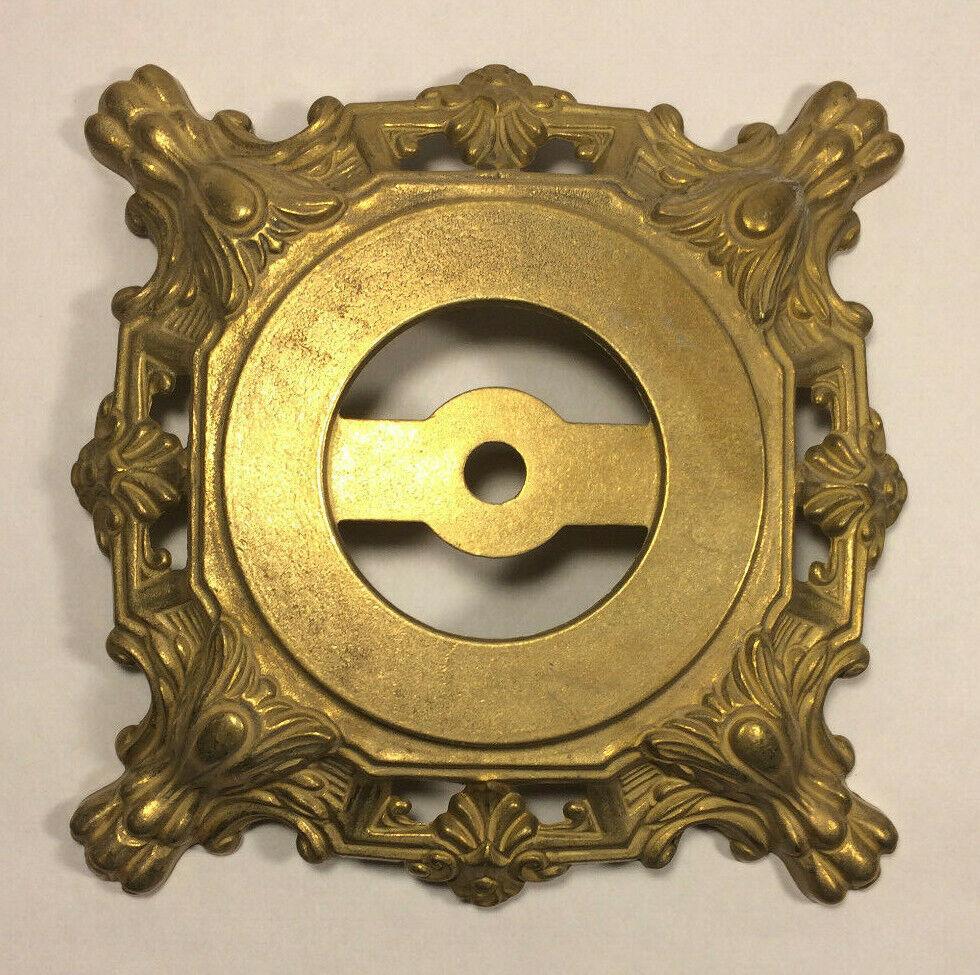 New Die Cast Unfinished Brass Victorian Style Lamp Base, 8" Diameter, #BB003U - Stone Door Lamps