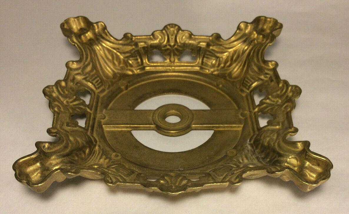 New Die Cast Unfinished Brass Victorian Style Lamp Base, 8" Diameter, #BB003U - Stone Door Lamps
