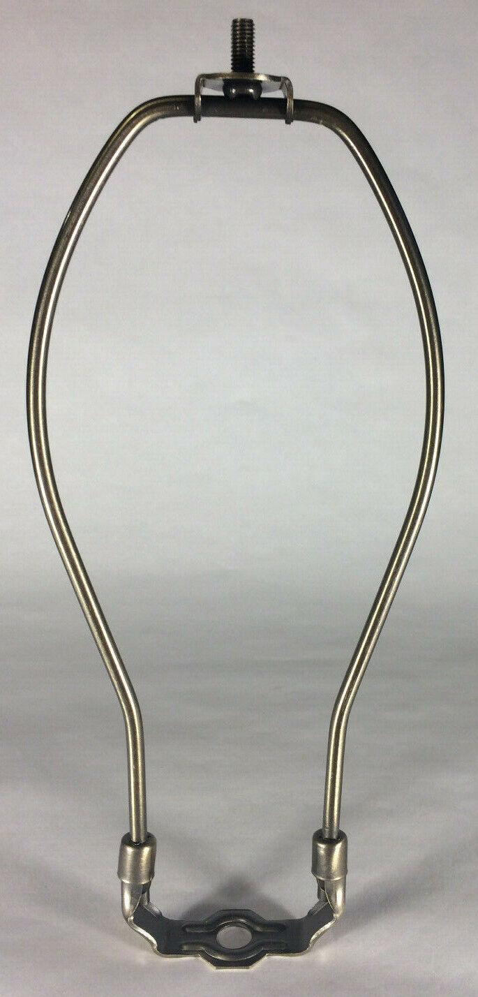 New 9 1/2" Lamp Harp w/ Antique Brass Finish, Heavy Weight, Protective Coating - Stone Door Lamps