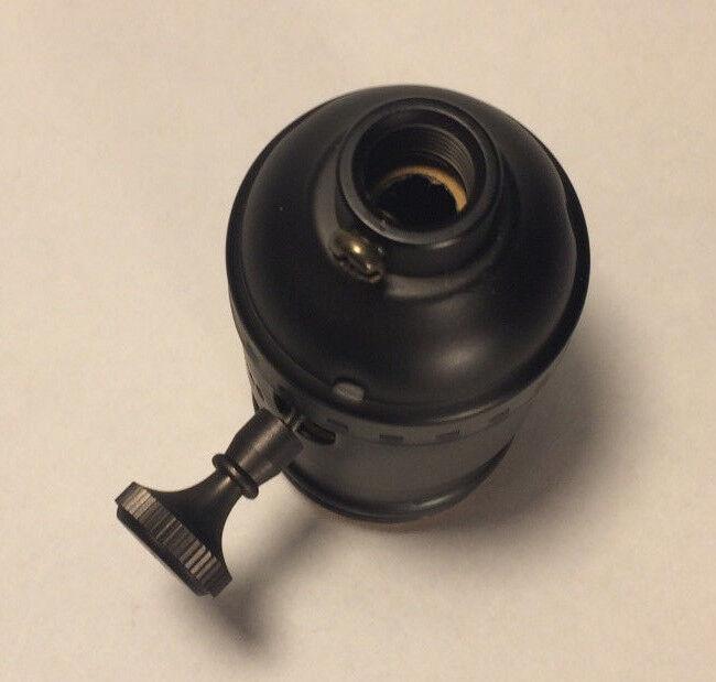 3 - way Uno Thread Antique Bronze Early Electric Industrial Style Lamp Socket 270B - Stone Door Lamps