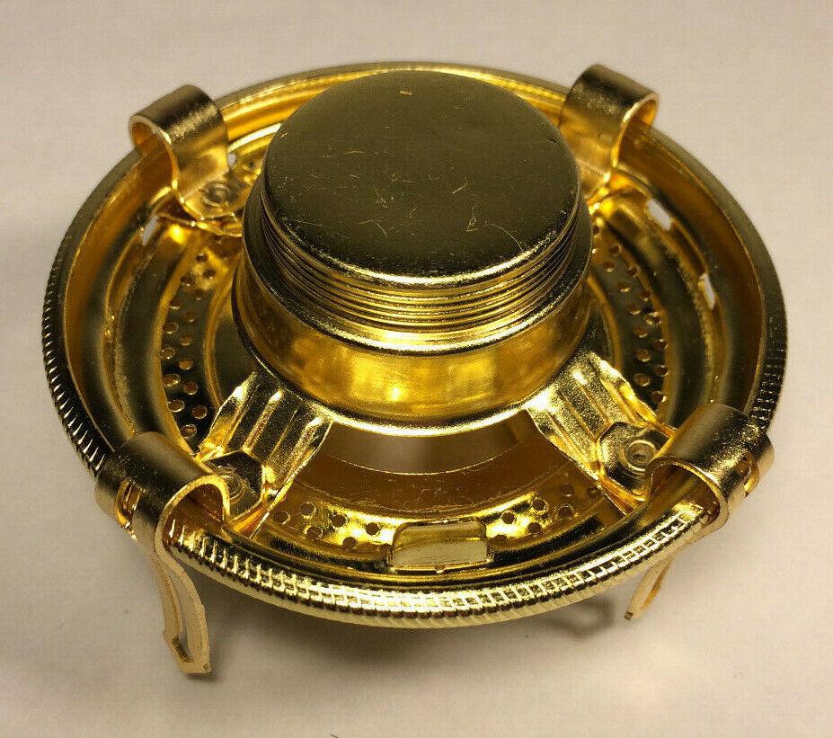 New #2 Solid Brass Queen Anne Cut - Out Oil Lamp Burner For 3" Chimneys #OB660 - Stone Door Lamps