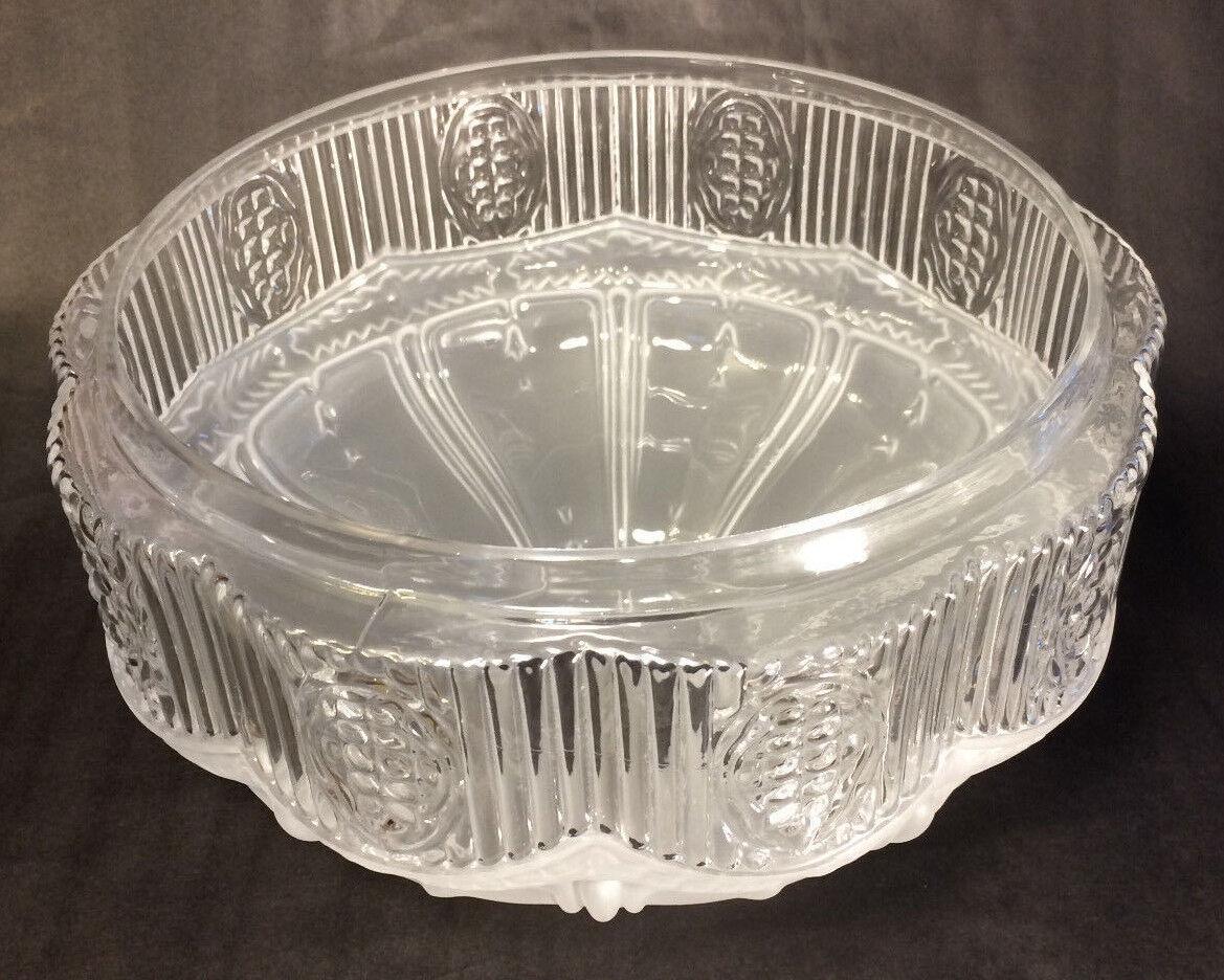 10" Glass Oil Kerosene Lamp Shade Satin Crystal Top & Clear Panels fits Aladdin - Stone Door Lamps