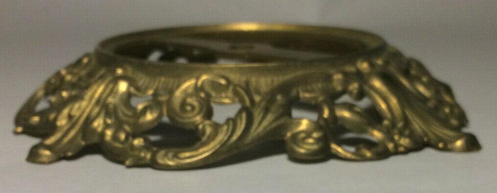 New Die Cast Unfinished Brass Victorian Style Lamp Base, 7 3/8" Diameter #BB005U - Stone Door Lamps