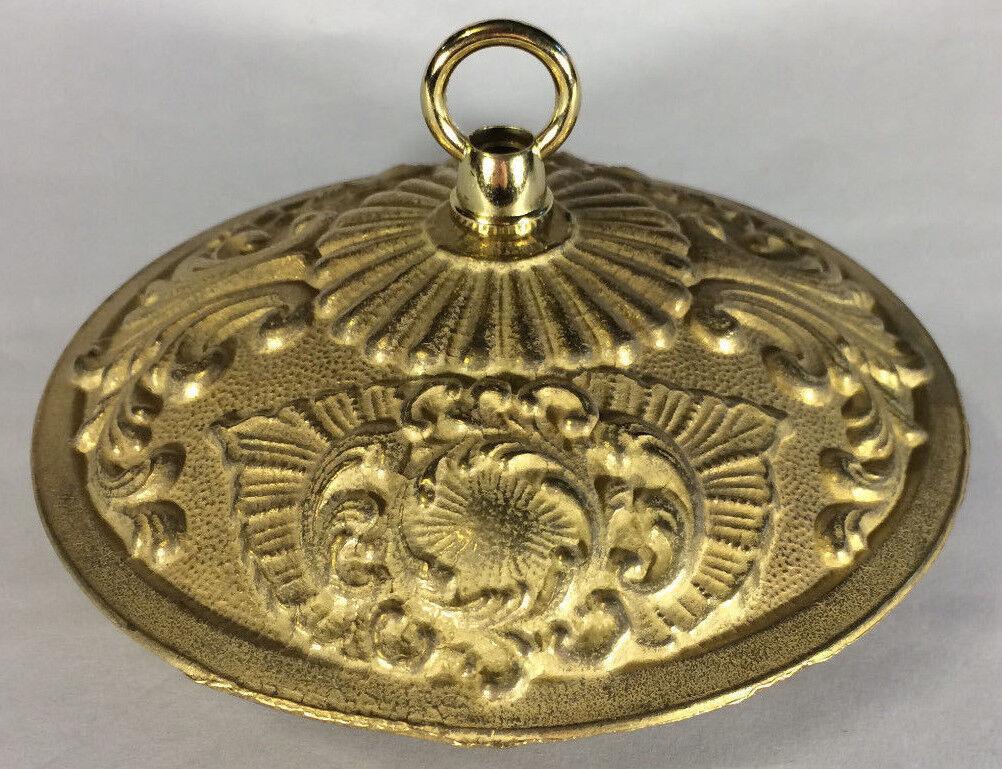 Victorian Style Die Cast Brass Ceiling Canopy, 5 1/2" diameter, Unfinished C808U - Stone Door Lamps