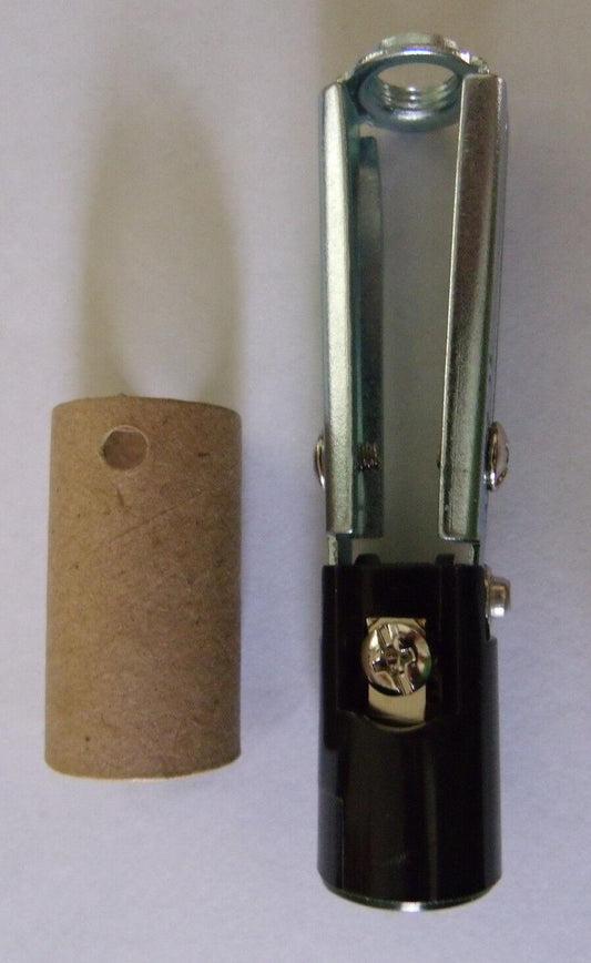 3 1/4 - 4 3/4" Adjustable Candelabra Keyless Chandelier Lamp Holder Socket Base UL - Stone Door Lamps