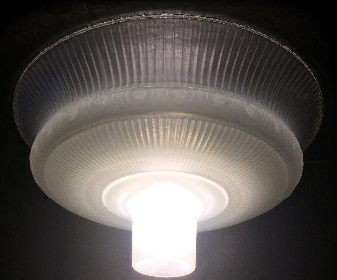 NEW 15 1/2" Crystal Etched Ribbed Design Torchiere Floor Lamp Shade, USA #TS014 - Stone Door Lamps
