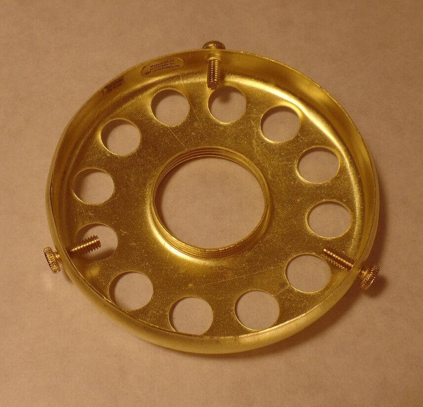 3 1/4" Fitter Unfinished Brass Screw - on Uno - type Shade Holder w/ set screws 727u - Stone Door Lamps
