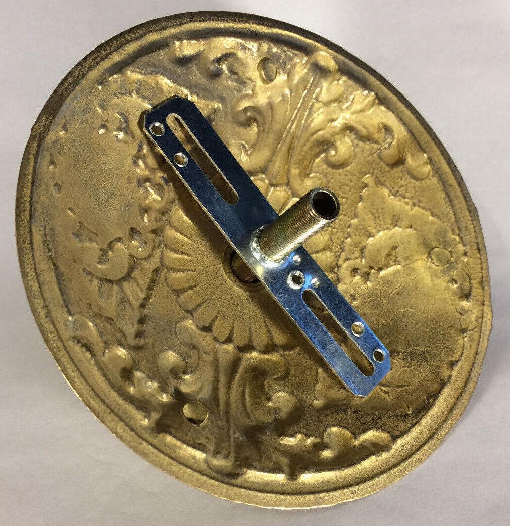 Victorian Style Die Cast Brass Ceiling Canopy, 5 1/2" diameter, Unfinished C808U - Stone Door Lamps
