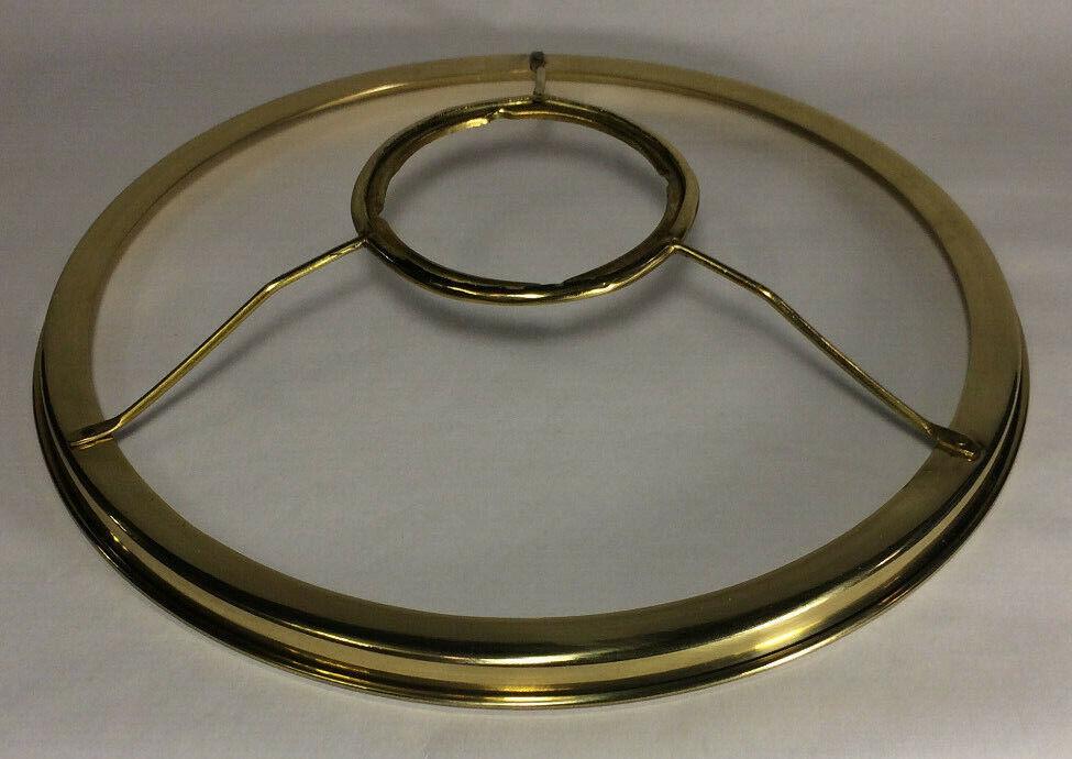 New 10" Fitter Solid Brass Shade Ring Holder For Rayo & Central Draft Burner 731 - Stone Door Lamps