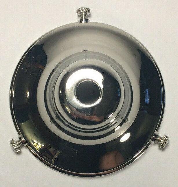 New 3 1/4" Fitter Nickel Plated Brass Fixture Shade Holder, 1/8IP Slip #SH762N - Stone Door Lamps