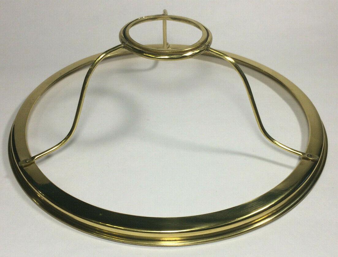 New 10" Fitter Solid Brass Under Burner Shade Ring Holder For Aladdin Burner 739 - Stone Door Lamps