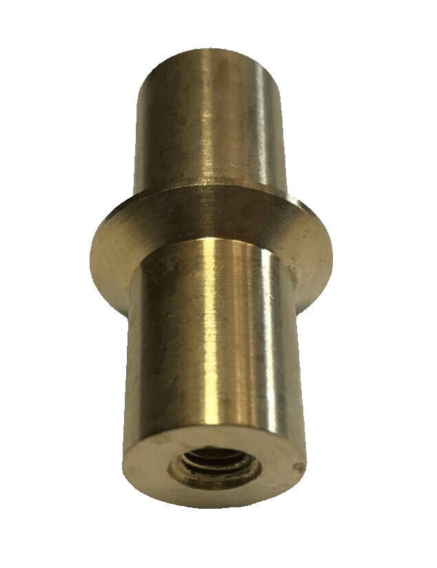 New 1 7/8" Bowtie Style Unfinished Brass Lamp Finial, 1/4 - 27F Tap (1/4") #BF376U - Stone Door Lamps