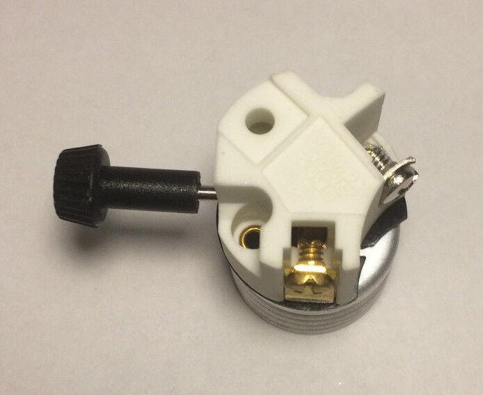 Porcelain Turn Knob On Off Interior Lamp Part Switch Socket Standard Size SO201P - Stone Door Lamps