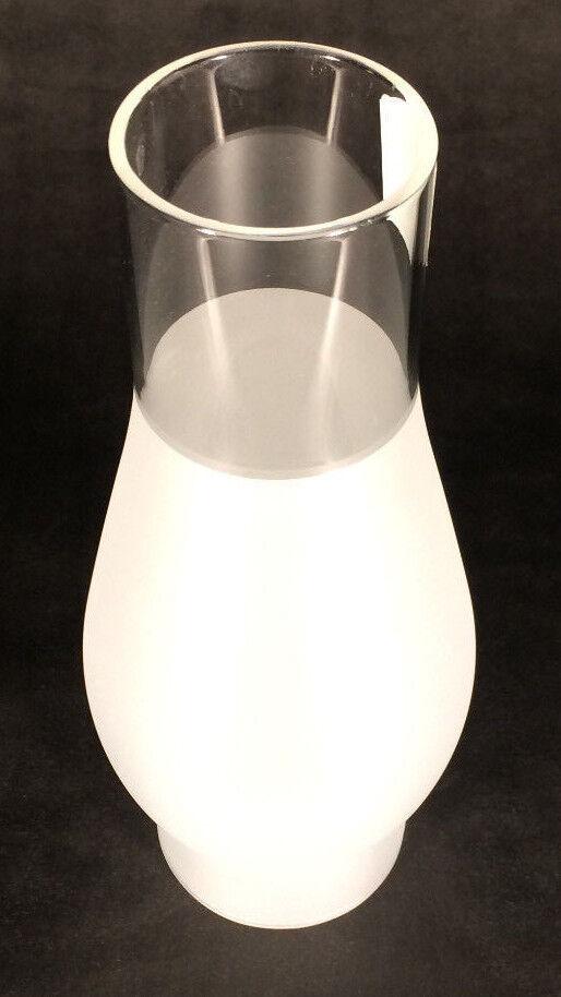 2 5/8 X 8 1/2 inch Kerosene Oil Lamp Frosted Glass Chimney for Rayo or CD Burner - Stone Door Lamps