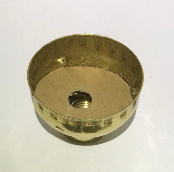 New Leviton Brand Brass Socket Cap With Set Screw, 1/4IP (1/2") Polished SC300M