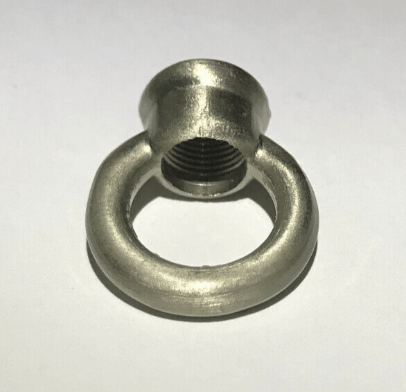 New 1" Cast Brass Loop With Wire Way, Satin Nickel Finish 1/8F Tap(3/8") BL954SN - Stone Door Lamps