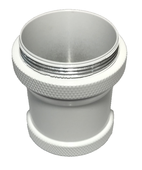 New 2 11/16" Tall Aluminum Socket Cover Shade Holder w/ White Finish #SC656W