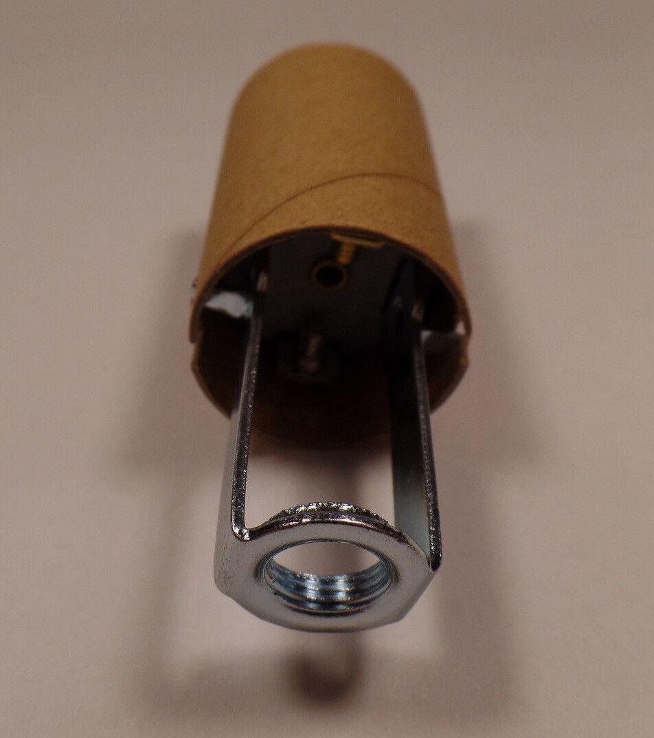 New 3" Keyless Medium Base Bulb Candle Lamp Holder Socket W/ 1/8F Hickey# SO226I - Stone Door Lamps