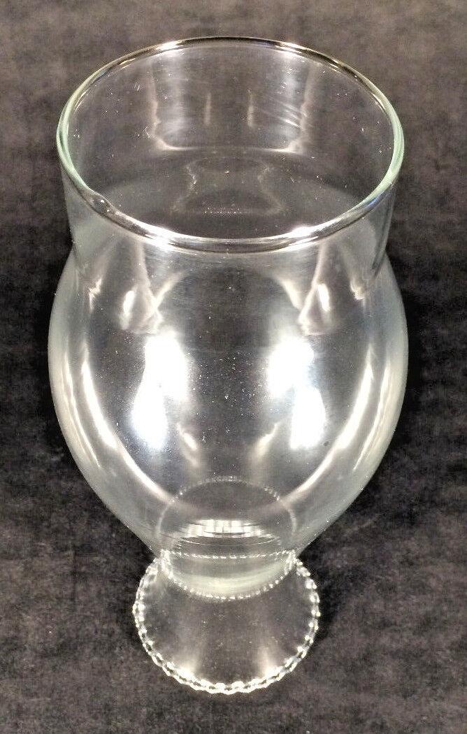3" X 8 1/2" CLEAR Crimp Top GLASS HURRICANE OIL LAMP CHIMNEY w/ #2 burner CH940c - Stone Door Lamps