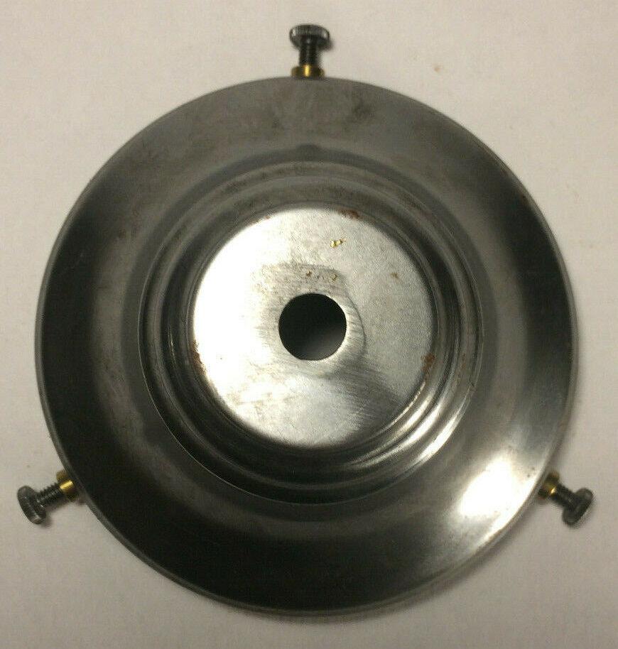 New Raw Steel 4" Fitter Fixture Shade Holder With Set Screws, 1/8IP Slip #SH764S - Stone Door Lamps