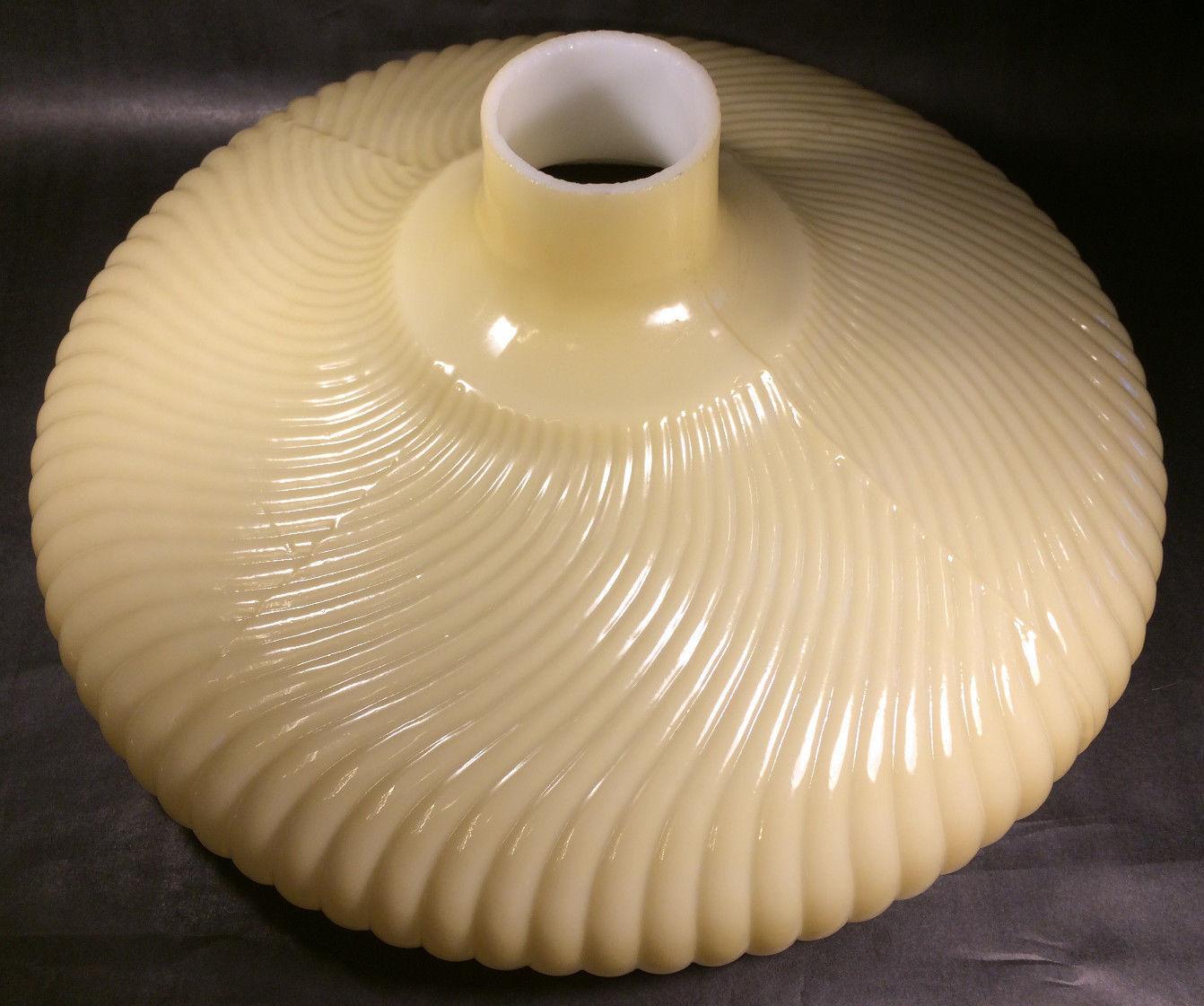 16" Antique Style Rib Swirl Nu - Gold Torchiere Lamp Shade
