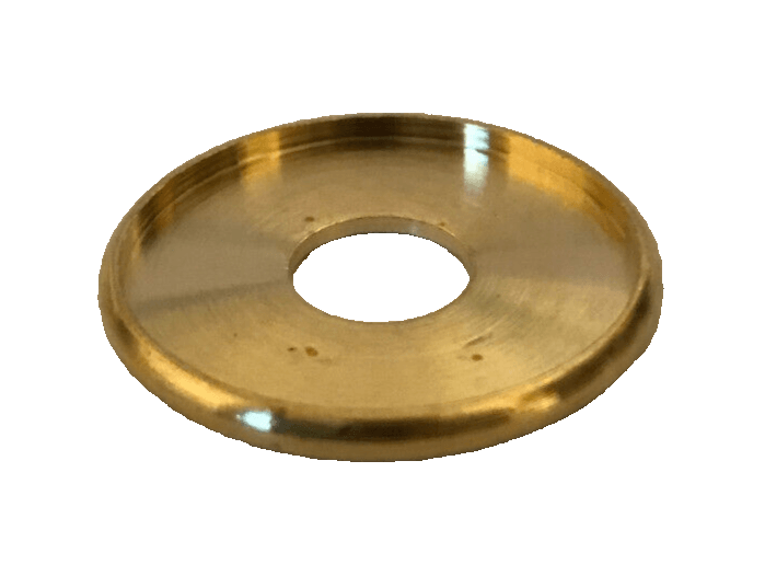 New 1" Unfinished Turned Brass Seating Ring, Check Ring, 1/8 IP Slip, #SR523U - Stone Door Lamps