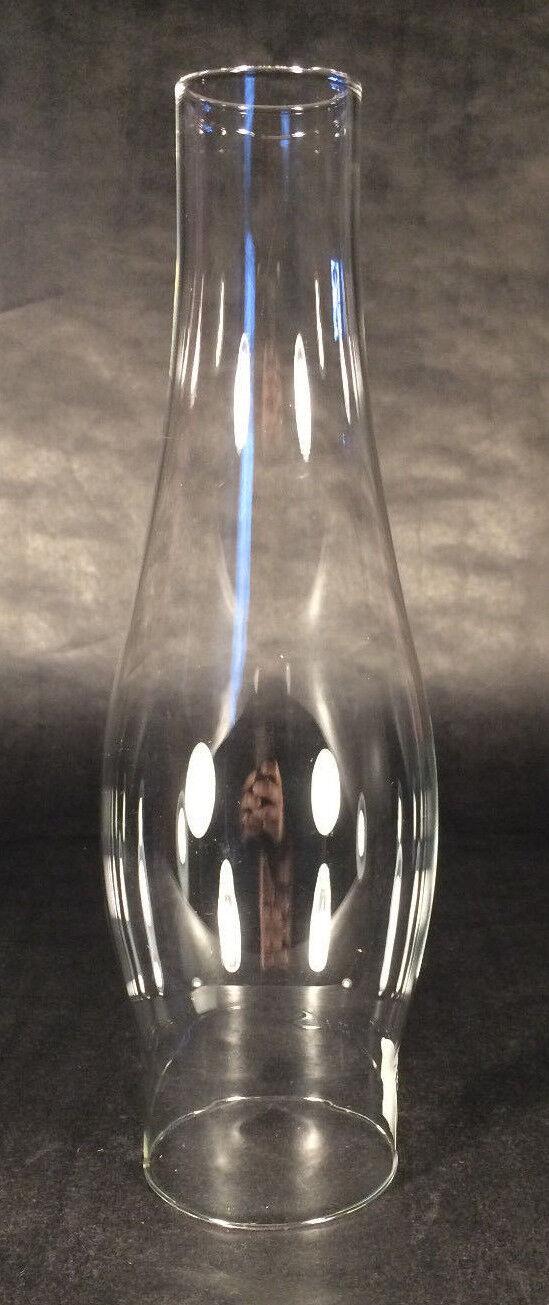 NEW 2 1/2" X 10" Clear Glass Kerosene Oil Lamp Duplex Chimney Round Bulge CH938R - Stone Door Lamps