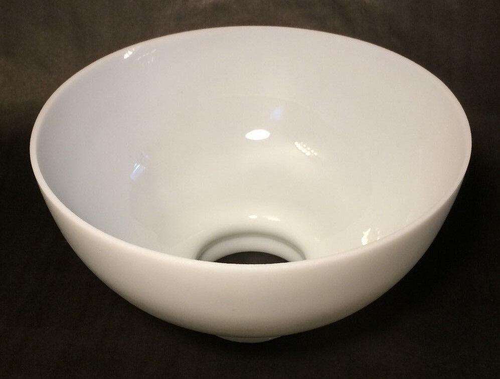Early Style 10" Opal White Glass Low Top Oil Kerosene Lamp Shade - AMERICAN Made - Stone Door Lamps