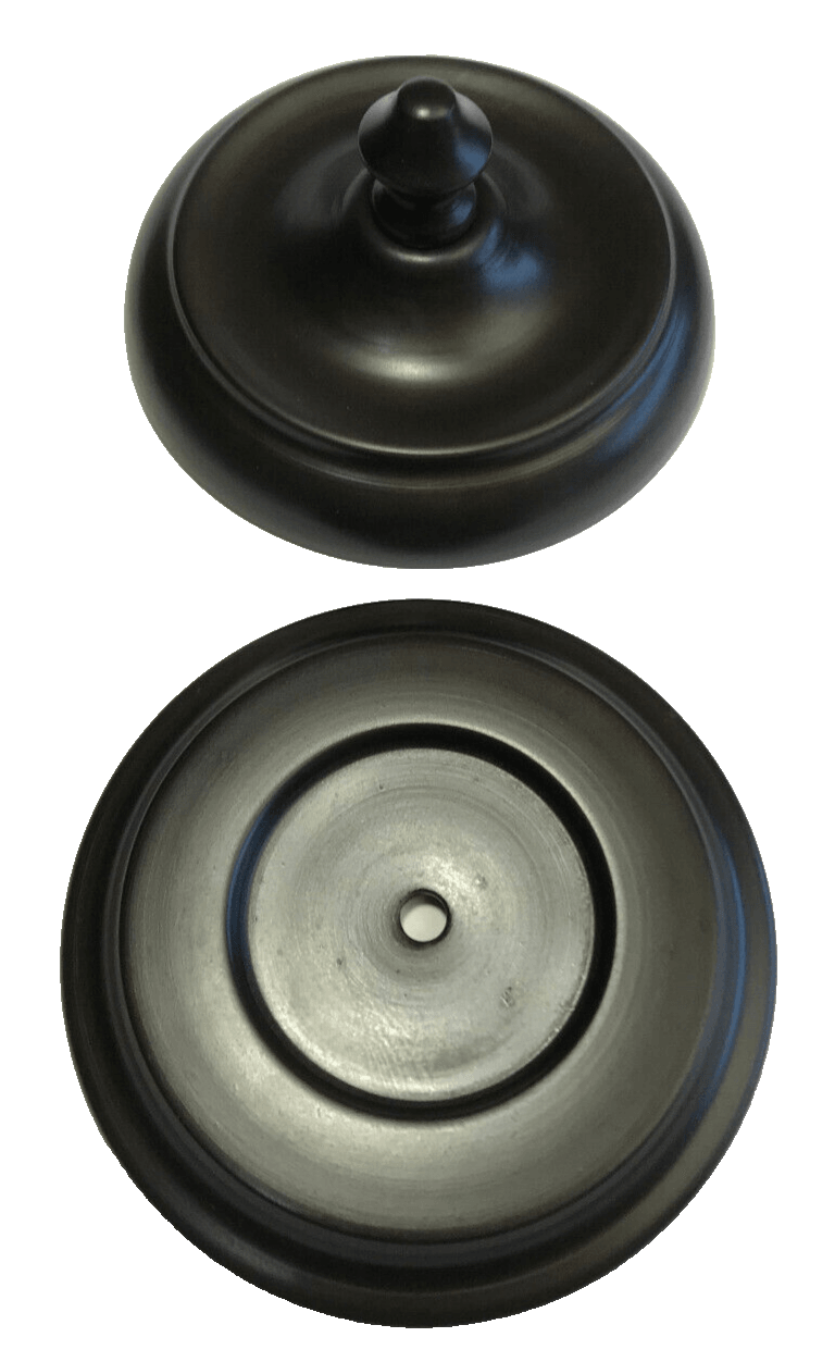 New 4" Brass 3 - Piece Handel Style Heat Cap, Antique Bronze Finish, 1/4 - 27F Tap - Stone Door Lamps